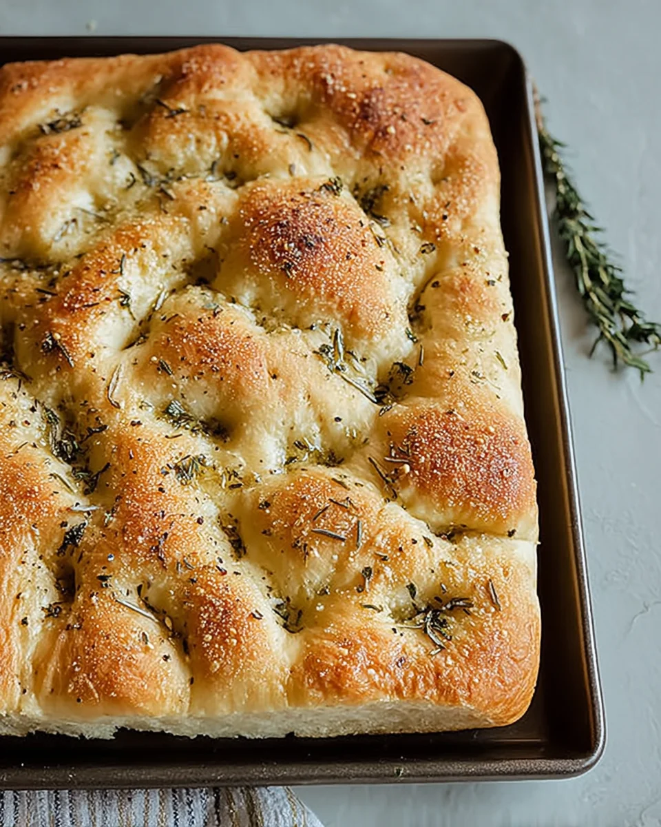 Easy Homemade Focaccia Bread