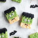 Frankenstein Halloween Rice Krispie Treats