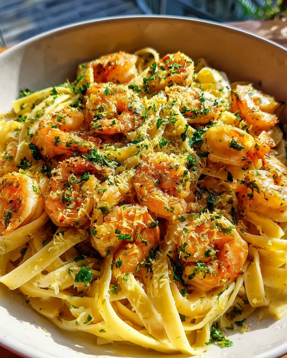 Garlic Butter Shrimp Pasta