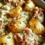 Garlic Parmesan Crockpot Chicken and Potatoes