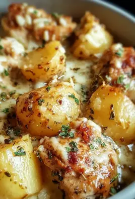 Garlic Parmesan Crockpot Chicken and Potatoes