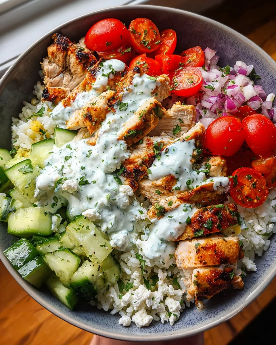 Greek Chicken Bowls