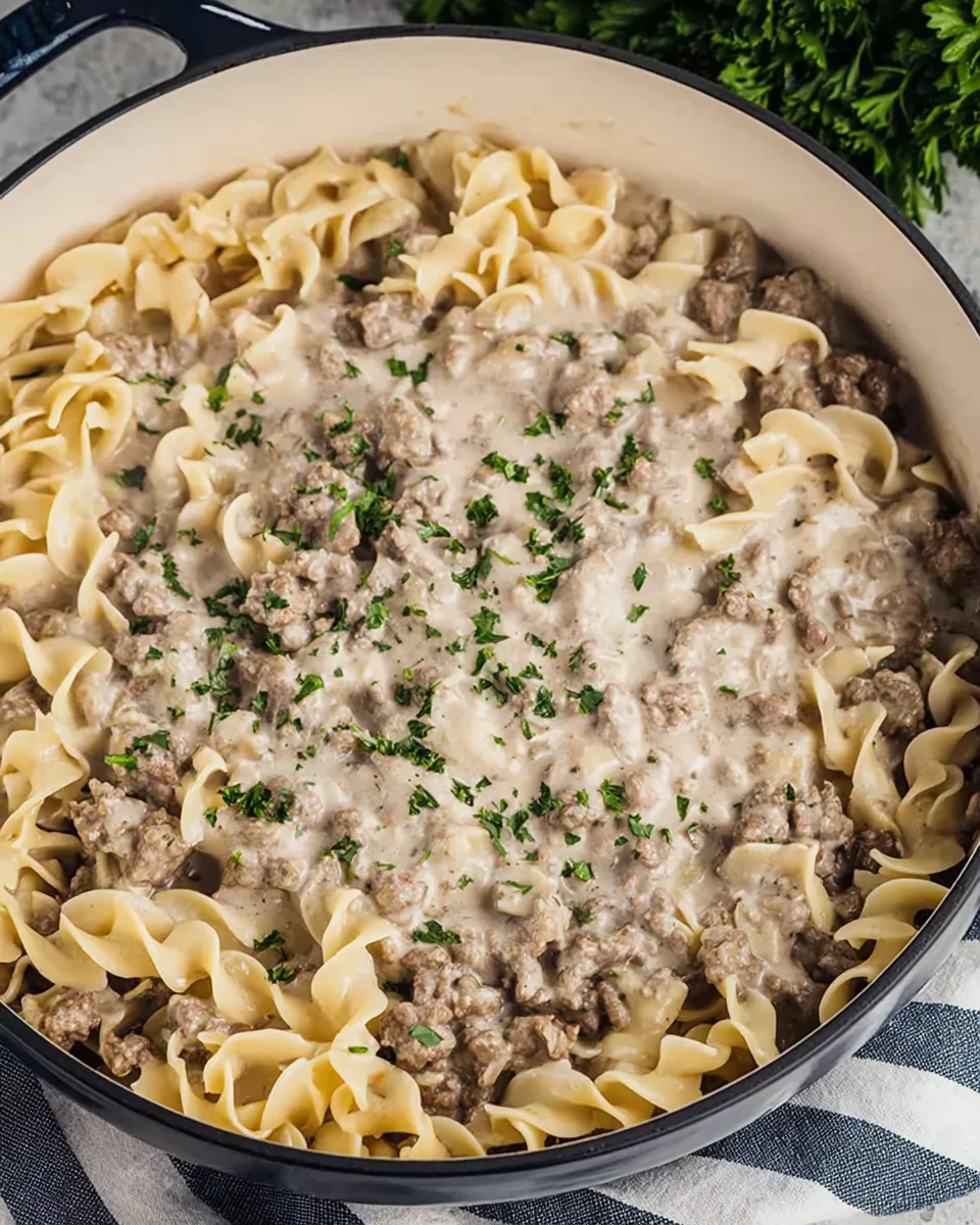 Ground Beef Stroganoff