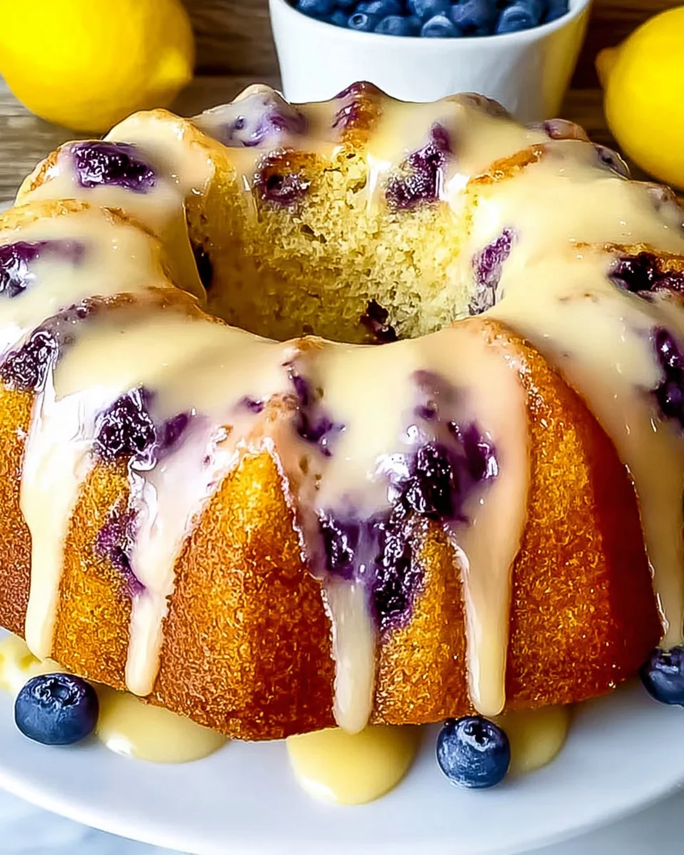 Lemon Blueberry Pound Cake