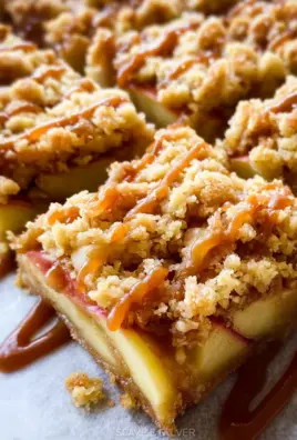 Salted Caramel Apple Crumble Bars Fall Treat