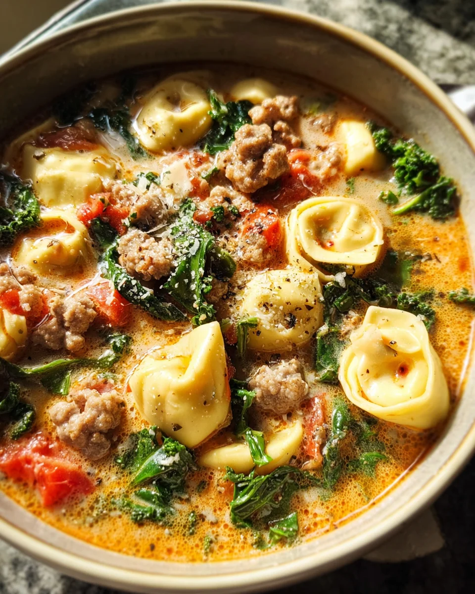 Sausage Tortellini Soup