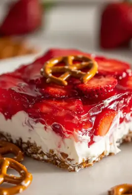 Strawberry Pretzel Jello Salad