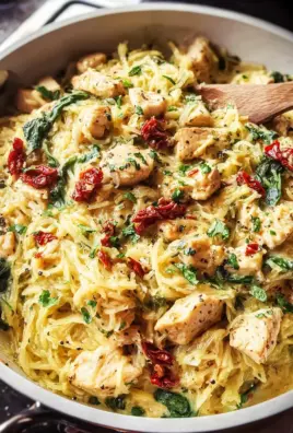 Tuscan Chicken and Spaghetti Squash