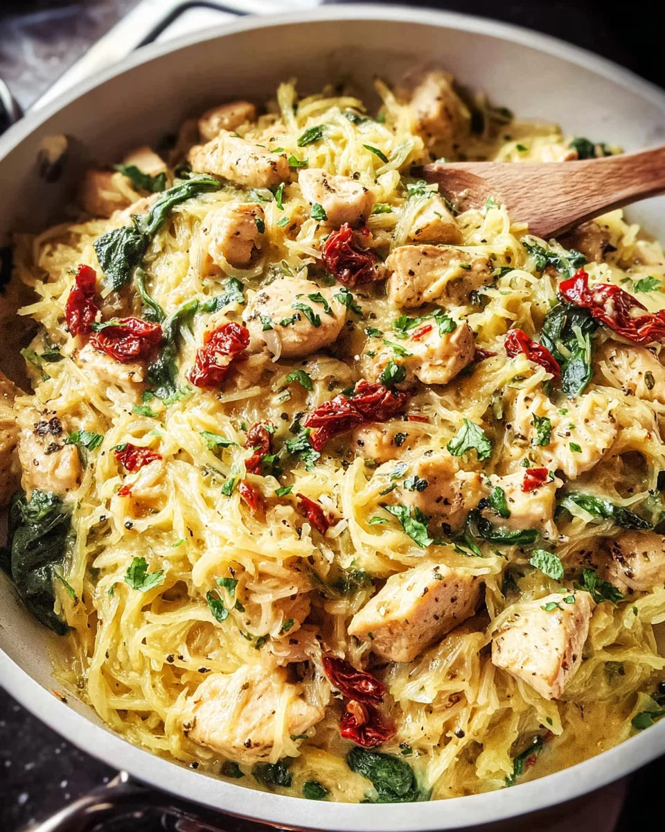 Tuscan Chicken and Spaghetti Squash